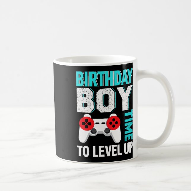 Mug Fête d'anniversaire de jeu vidéo pour garçon  (Droite)