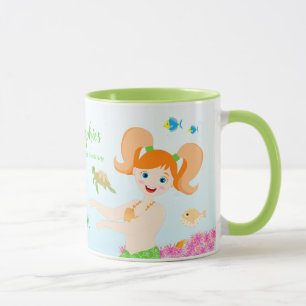 Mug Fête d'anniversaire de la Sirène et de ses amis