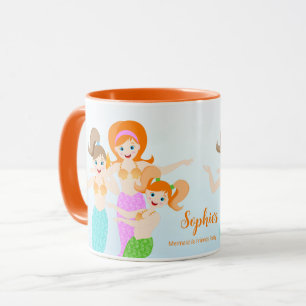 Mug Fête d'anniversaire de la Sirène et de ses amis