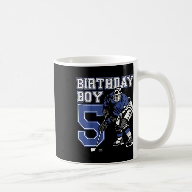 Mug Fête d'anniversaire sur le thème de hockey sur gla (Droite)