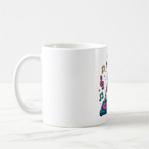 Mug Fête de DJ squelette drôle Musique d'Halloween Art