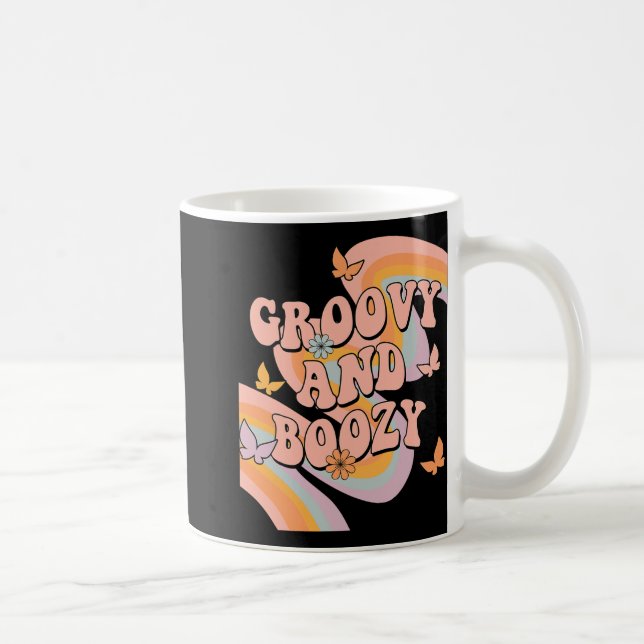 Mug Fête de Fiançailles Groovy et Alcoolisée Arc-en-Ci (Droite)