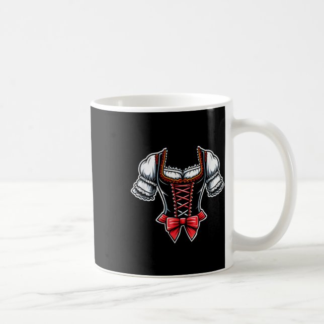 Mug Fête de la bière allemande Costume Dirndl Hallowee (Droite)