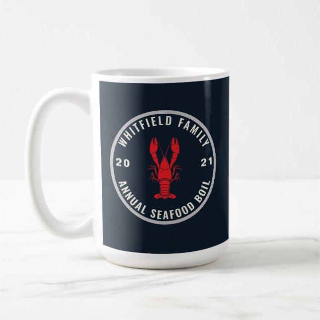 Mug Fête de la famille de la cuisson des fruits de mer (Gauche)