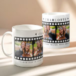 Mug Fête de la mariée<br><div class="desc">Cette chic tasse de café de mariée Photo Bridal Party est le gardien parfait pour votre servante d'honneur, avec un élégant collage photo en noir et blanc. Avec la typographie moderne, cette tasse fait un cadeau ou une proposition réfléchie de femme de chambre, capturant des souvenirs de la fête de...</div>