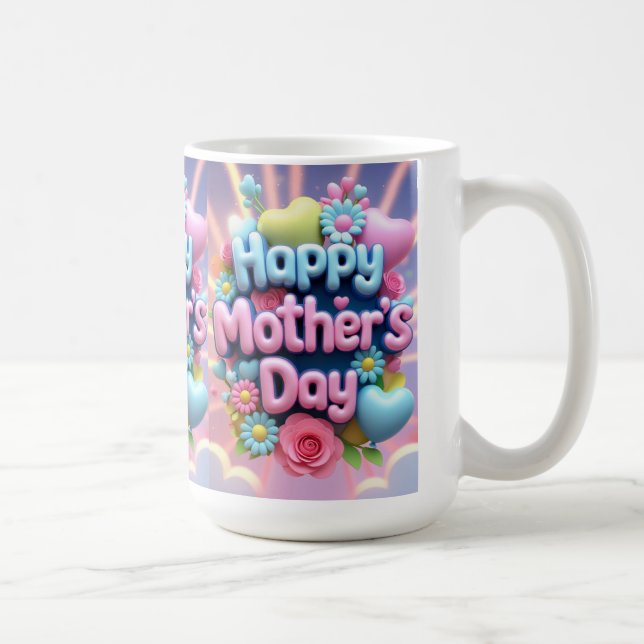 Mug fête de la mère heureuse (Droite)