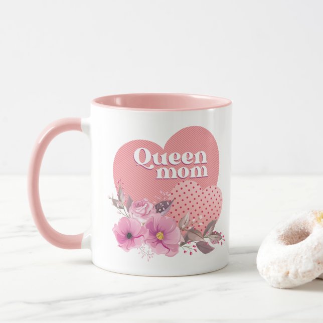 Mug Fête de la mère reine_happy (Avec donut)