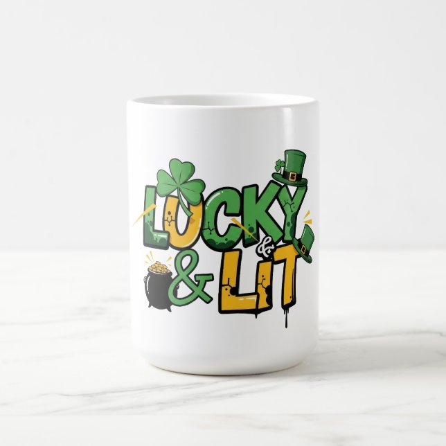 Mug Fête de la Saint Patrick chanceuse et légère (Centre)