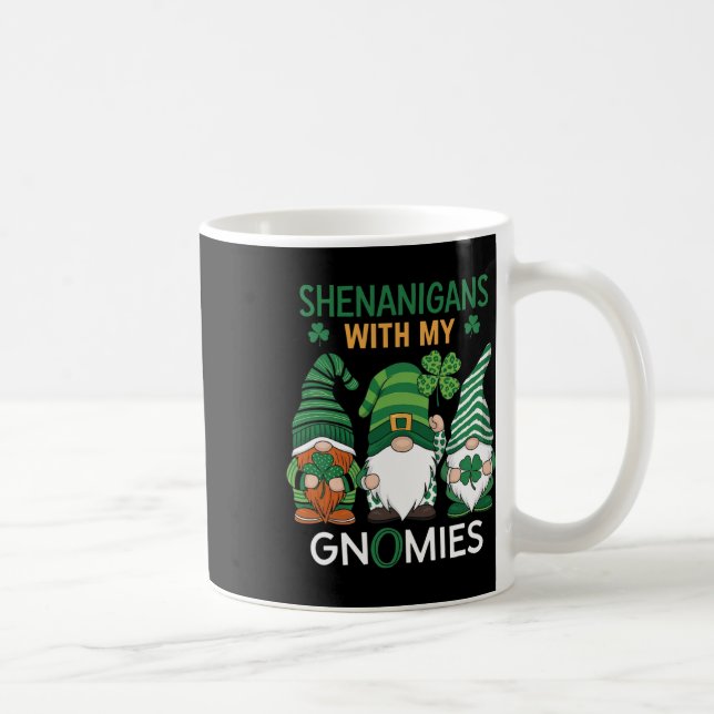 Mug Fête de la Saint-Patrick Chanceux Trèfle Gnomes Lé (Droite)