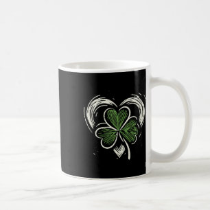 Mug Fête de la Saint-Patrick Cœur Chanceux Irlandais T