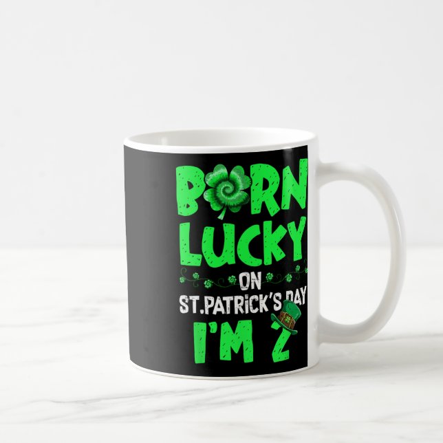 Mug Fête de la Saint-Patrick Garçon Fille 2 Ans 2ème A (Droite)
