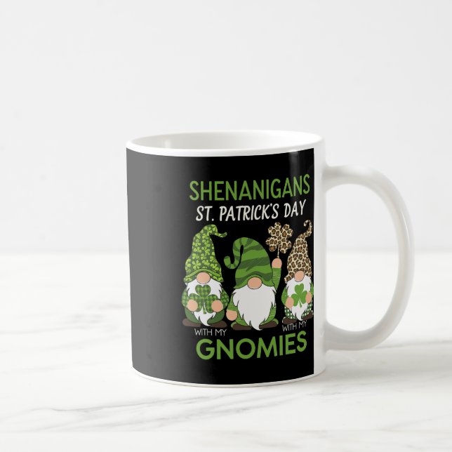 Mug Fête de la Saint-Patrick Gnome Léopard Chanceux Ir (Droite)