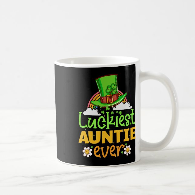 Mug Fête de la Saint-Patrick Tante la plus chanceuse j (Droite)
