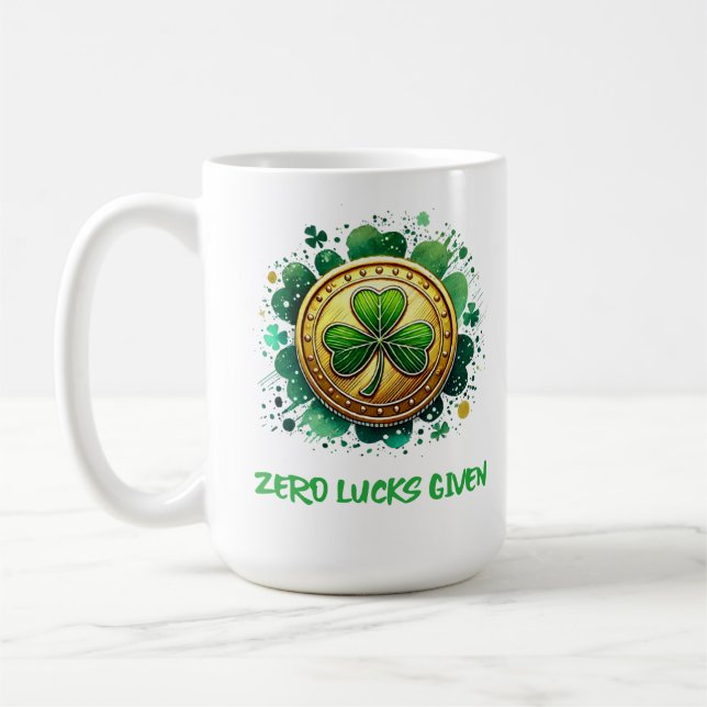Mug Fête de la St. Patrick : Zéro Lucks Donné (Gauche)