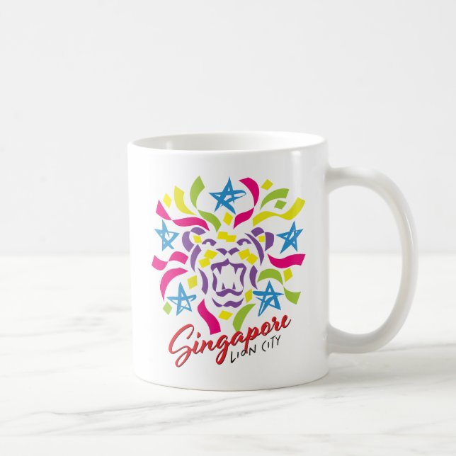 Mug Fête de la ville de Lion Singapour (Droite)