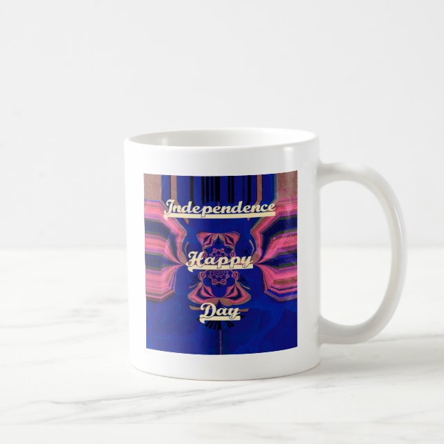 Mug Fête de l'Indépendance Abstraite Art (Droite)