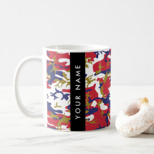 Mug Fête de l'Indépendance Camouflage Votre nom Person