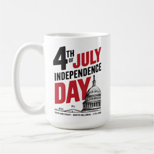 Mug Fête de l'Indépendance du 4 juillet 250e Anniversa
