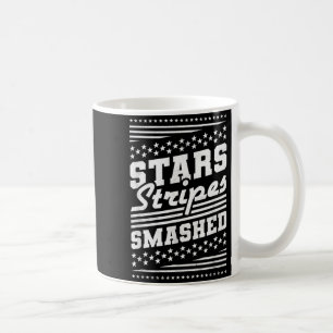 Mug Fête de l'Indépendance Écrasée Stars and Stripes
