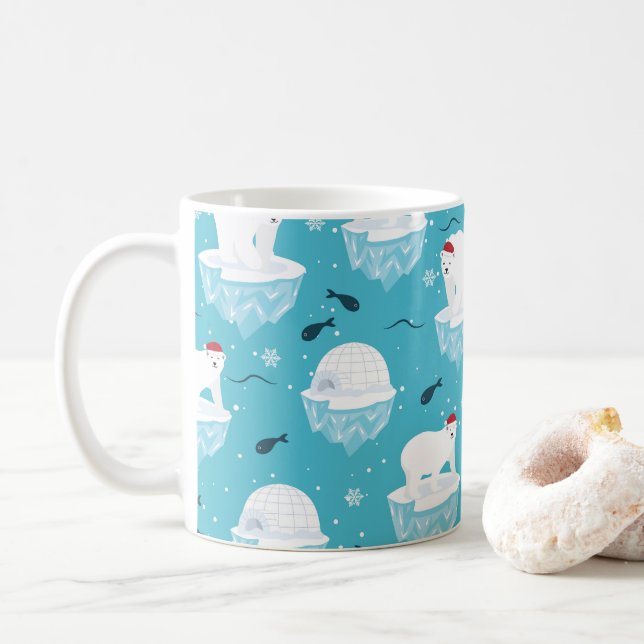 Mug Fête de l'ours polaire (Avec donut)