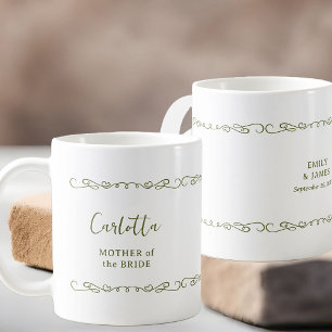 Mug Fête de mariage gribouillée au cœur fantaisiste