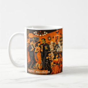 Mug Fête de martini Halloween Moderne du Milieu du Siè