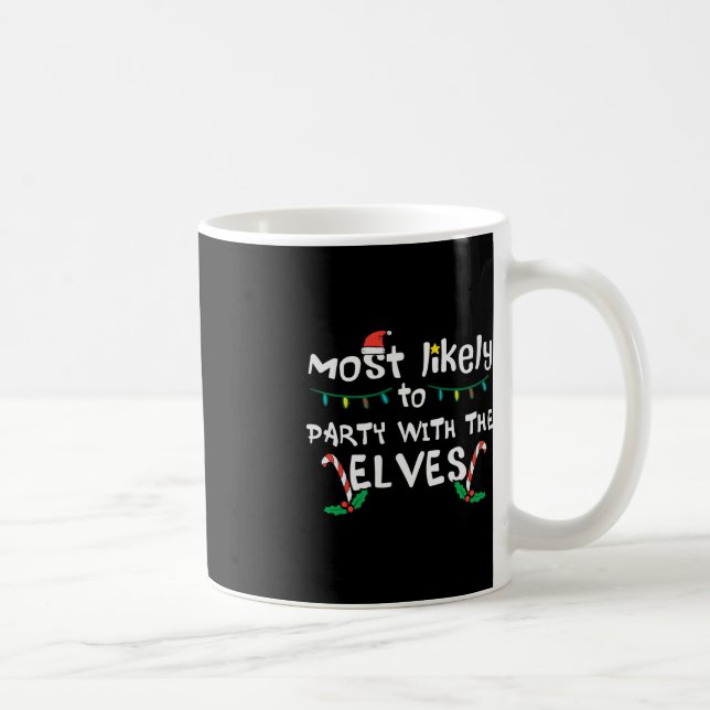 Mug Fête de Noël avec Elve Xmas Match de famille (Droite)