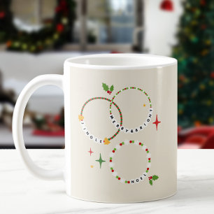 Mug Fête de Noël des bracelets d'amitié