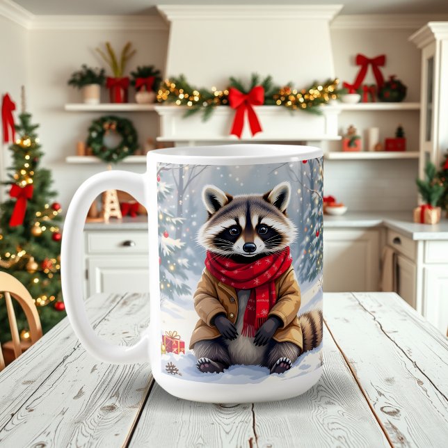 Mug Fête de Noël du cousin blanc mignon (Créateur téléchargé)