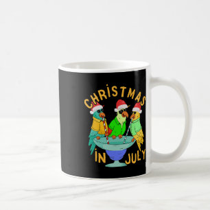 Mug Fête de Noël en Juillet Parrot oiseau drôle de pis