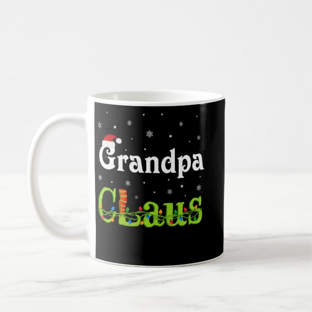 Mug Fête de Noël Grand-pa Claus Famille Correspondance (Gauche)