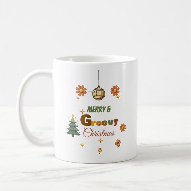 Mug Fête de Noël Groovy 70  (Gauche)
