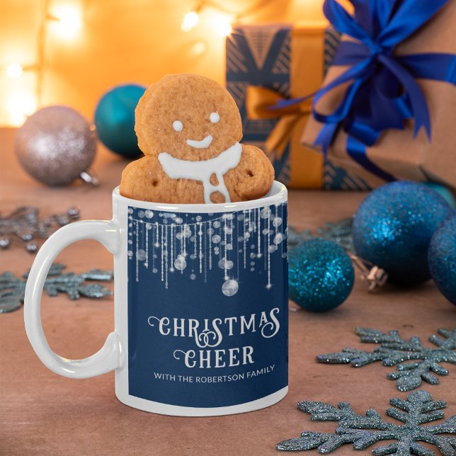 Mug Fête de Noël Marine Blue String (Créateur téléchargé)