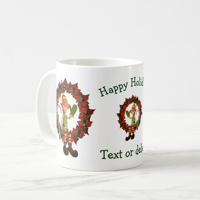 Mug Fête de Noël Personnalisée (Devant gauche)