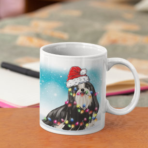 Mug Fête de Noël Santa Claus Shih tzu Chien animal