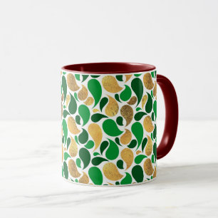 Mug Fête de Parties scintillant verte et d'or Fusion M
