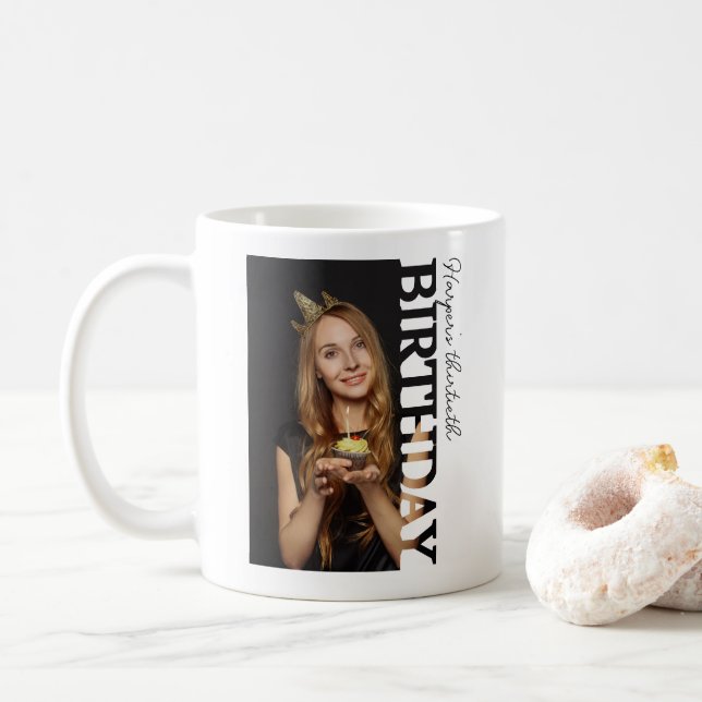 Mug Fête de photos pour les 30 ans d'université (Avec donut)