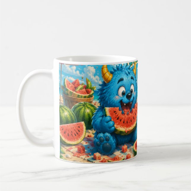 Mug Fête de plage monstre du paradis de la pastèque (Gauche)