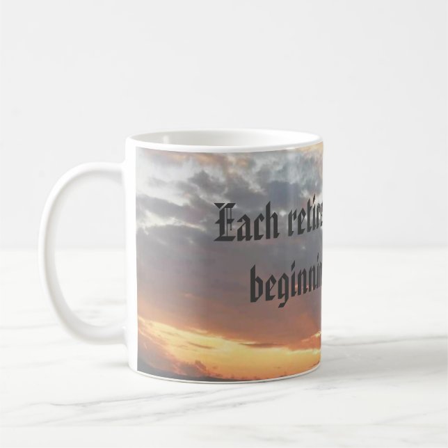 Mug fête de retraite clôture nouveau début (Gauche)