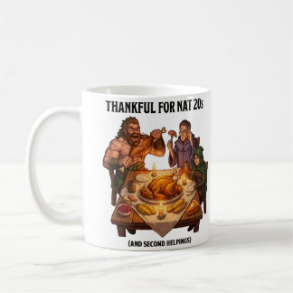Mug Fête de Thanksgiving de dragon de groupe DnD