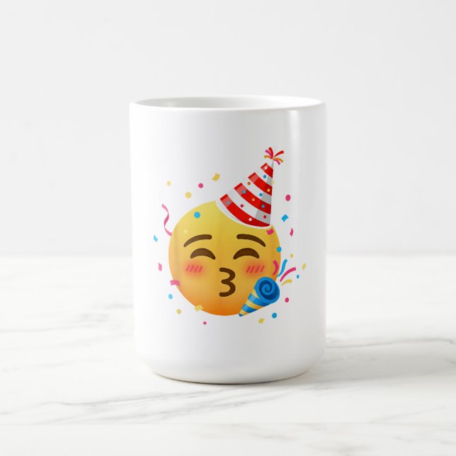 Mug Fête d'émoticônes drôles (Centre)