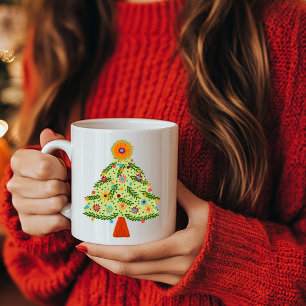 Mug Fête des arbres de Noël Whimsical Folk