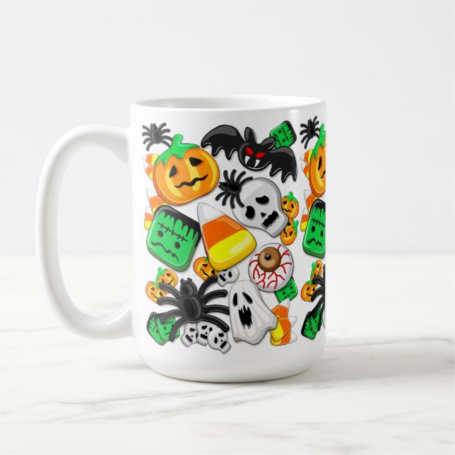 Mug Fête des Candies Éffrayantes d'Halloween (Gauche)