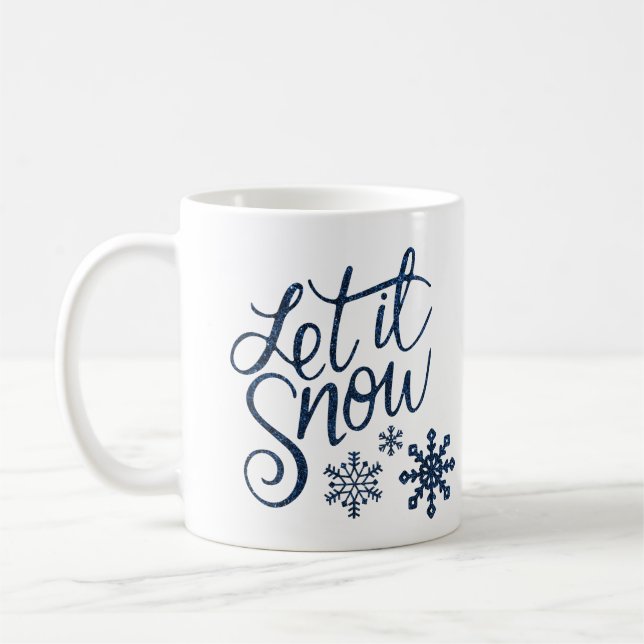 Mug Fête des fêtes de neige "Let it snow" (Gauche)