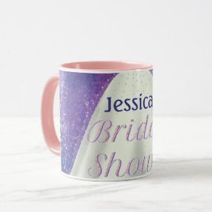 Mug Fête des mariées Mariage Gown violet & Rose Gold G