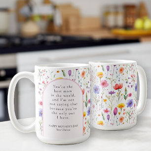 Mug Fête des Mères amusante Fleur sauvage colorée Arch