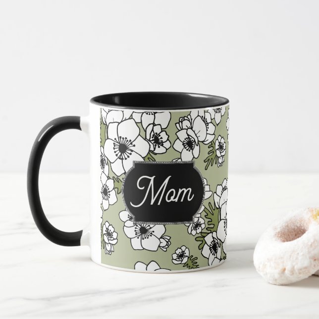 Mug Fête des Mères Anémonique Floral (Avec donut)
