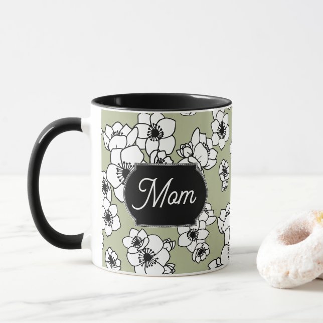 Mug Fête des Mères Anémonique Floral (Avec donut)