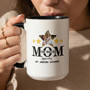Mug Fête des Mères Avis de maman 5 étoiles Meilleure m