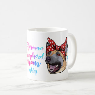 Mug Fête des mères berger allemand chien race Amoureux